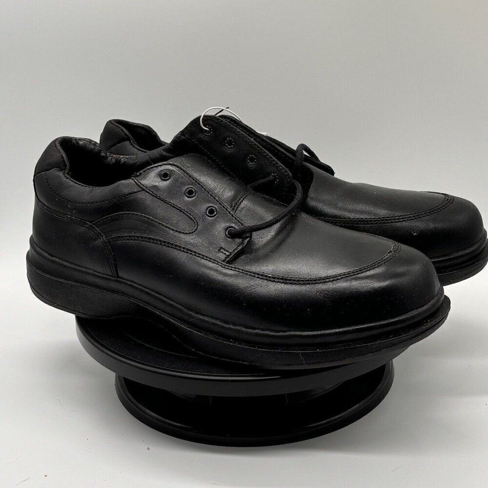 Red Wings Shoes Black Low Top Leather Steel Toe Work Shoes Men’s US 14 Width D